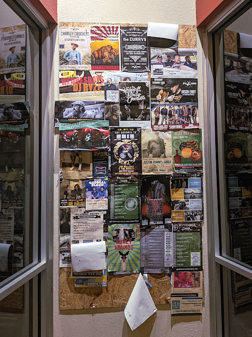 wall of posters