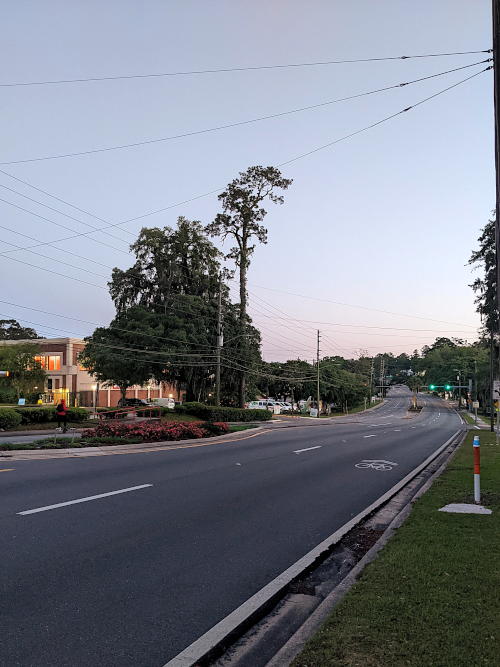 view down Monroe St.