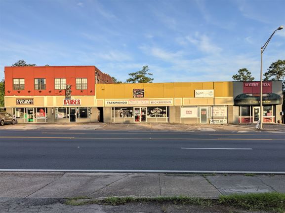 old strip mall