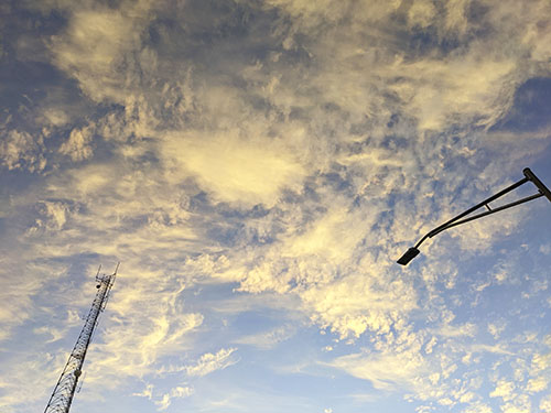 shot of blue sky with clouds