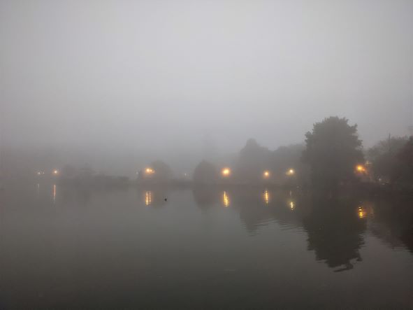 very foggy lake ella 